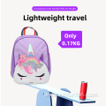 Purple Little Horn Children's Schoolbag